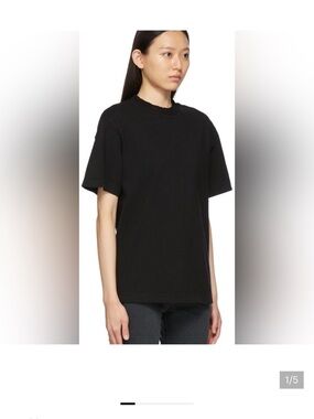 Agolde Black Short-Sleeve Crewneck Tee